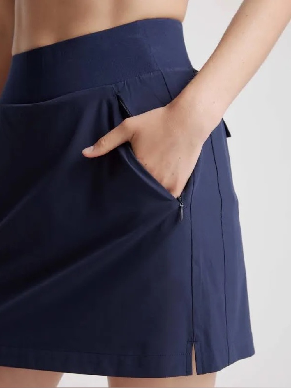 NWT Quince Performance Tech Skort - Navy, size L